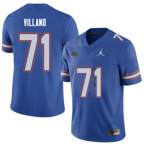 Jordan Brand Men #71 Nick Villano Florida Gators College Football Jerseys Sale-Royal